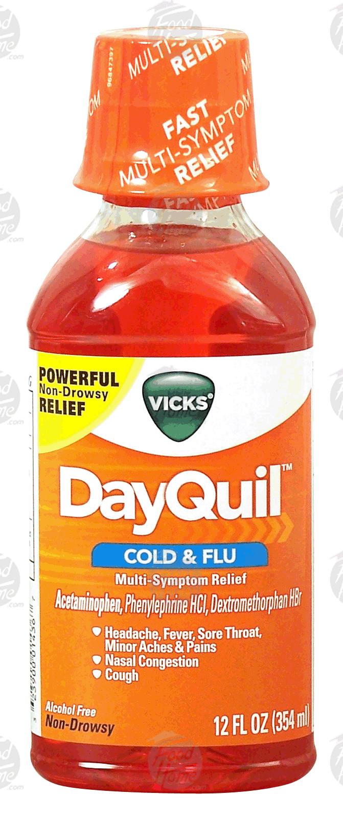 Vicks DayQuil cold & flu multi-symptom relief syrup, non-drowsy Full-Size Picture